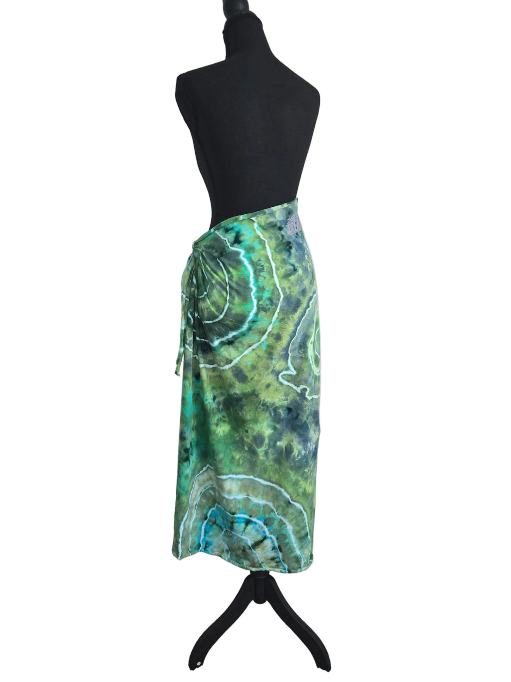 Long Cotton Beach Sarong - Earthy Green