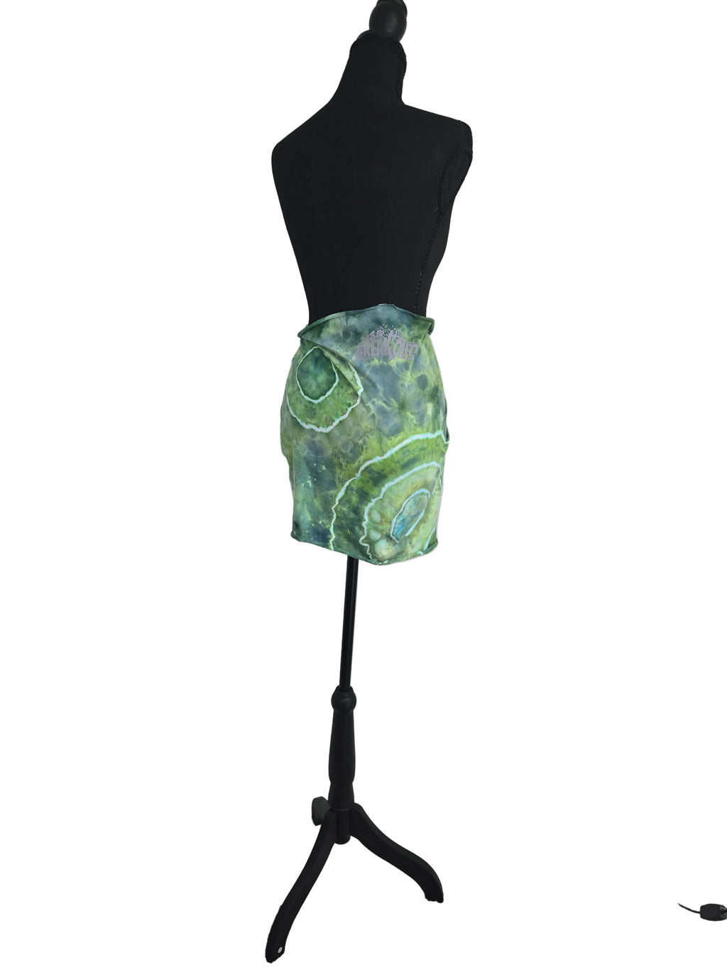 Short Cotton Beach Sarong - Earthy Green