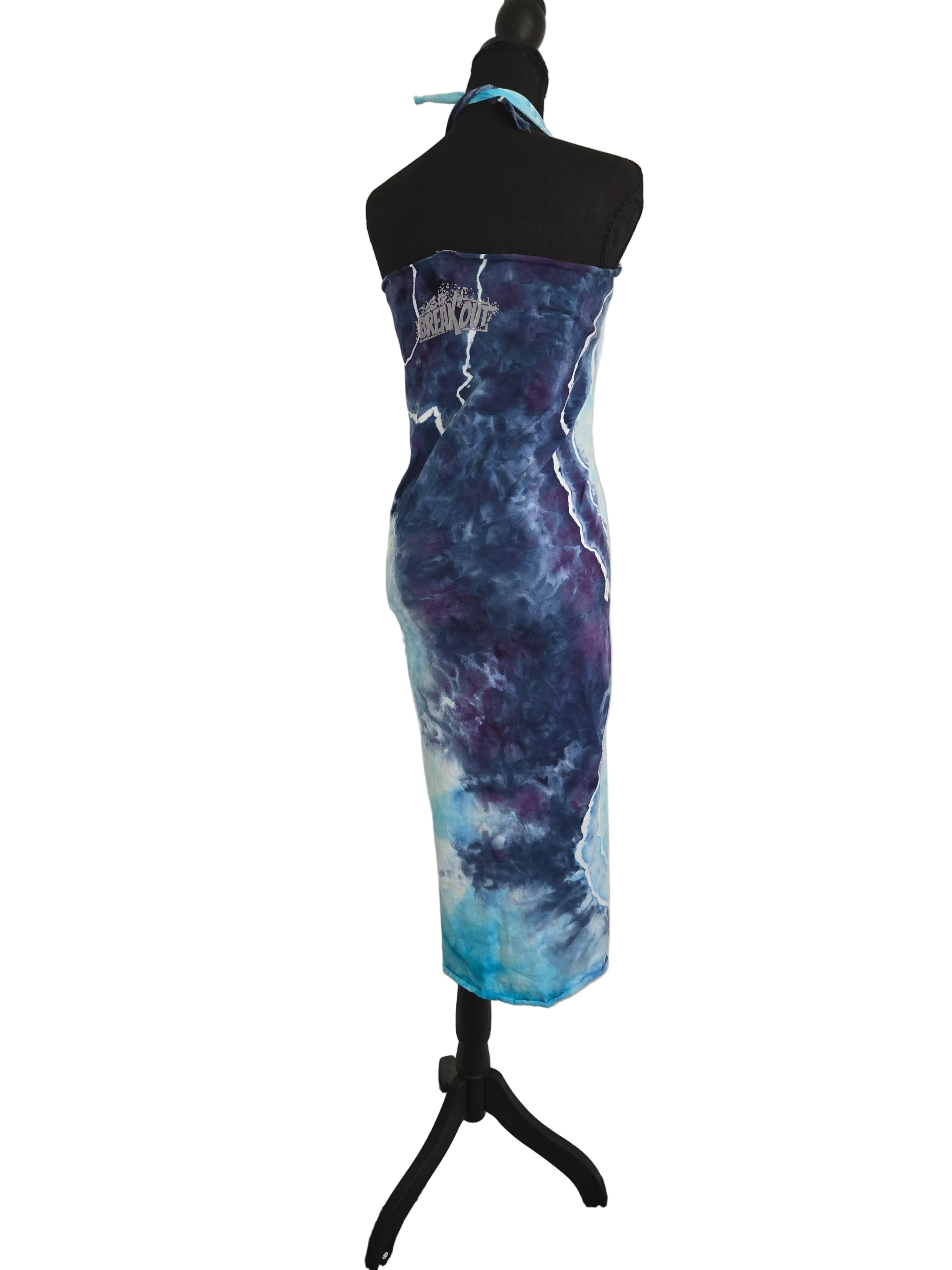 Long Cotton Beach Sarong - Aqua Blue