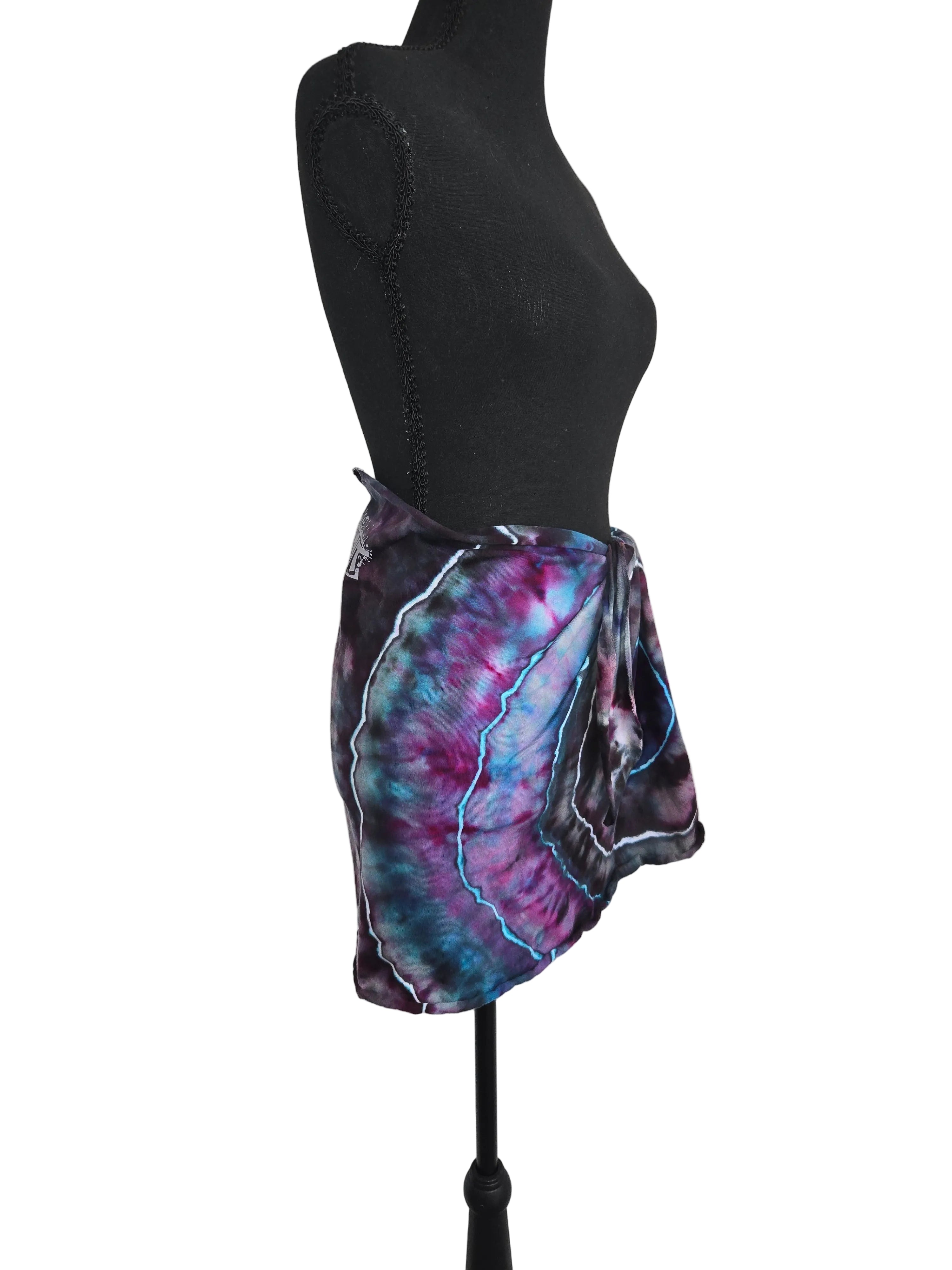 Short Cotton Beach Sarong - Summer Night