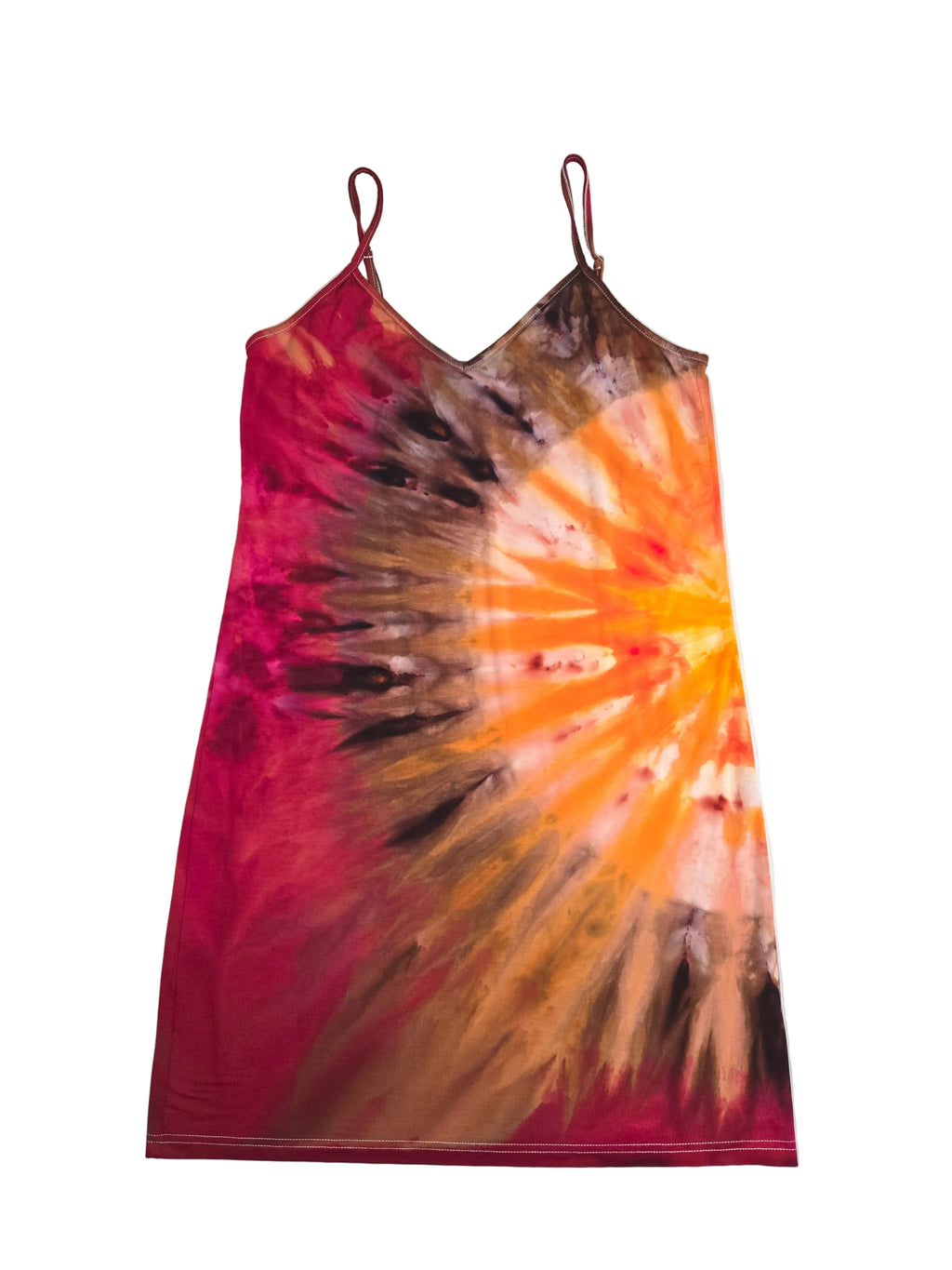 Autumn Radiance - Spaghetti Strap Dress - Large