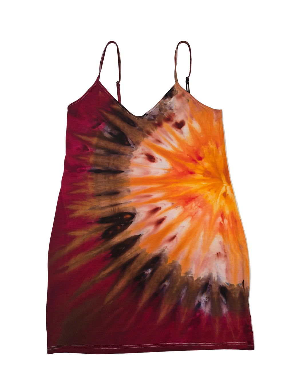 Autumn Radiance - Spaghetti Strap Dress - X-Large