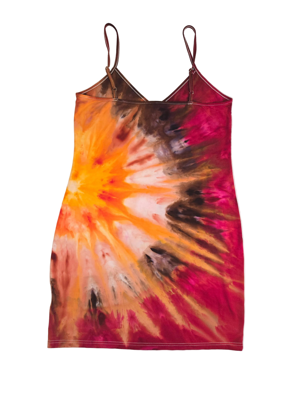 Autumn Radiance - Spaghetti Strap Dress - Medium