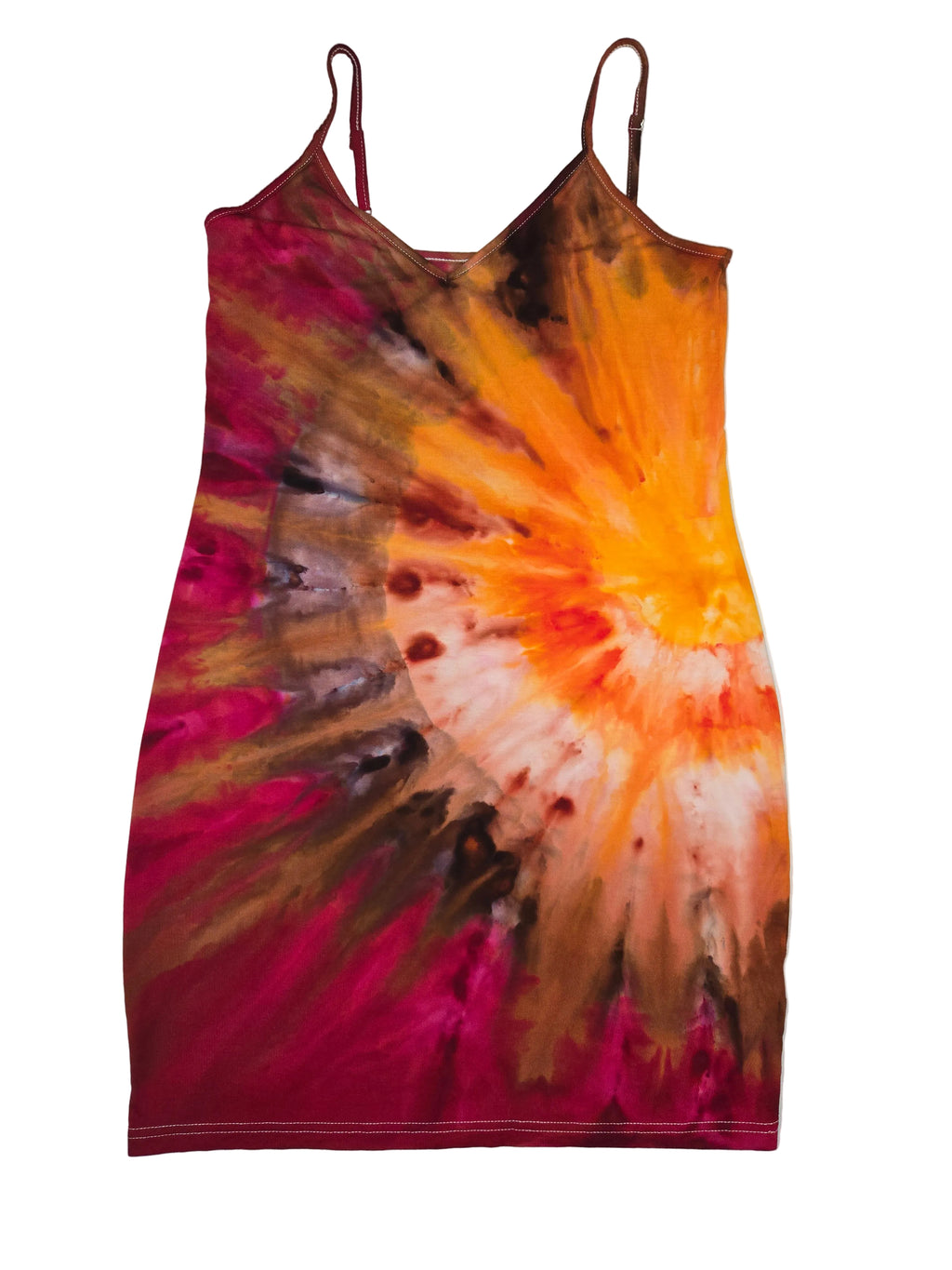 Autumn Radiance - Spaghetti Strap Dress - Small