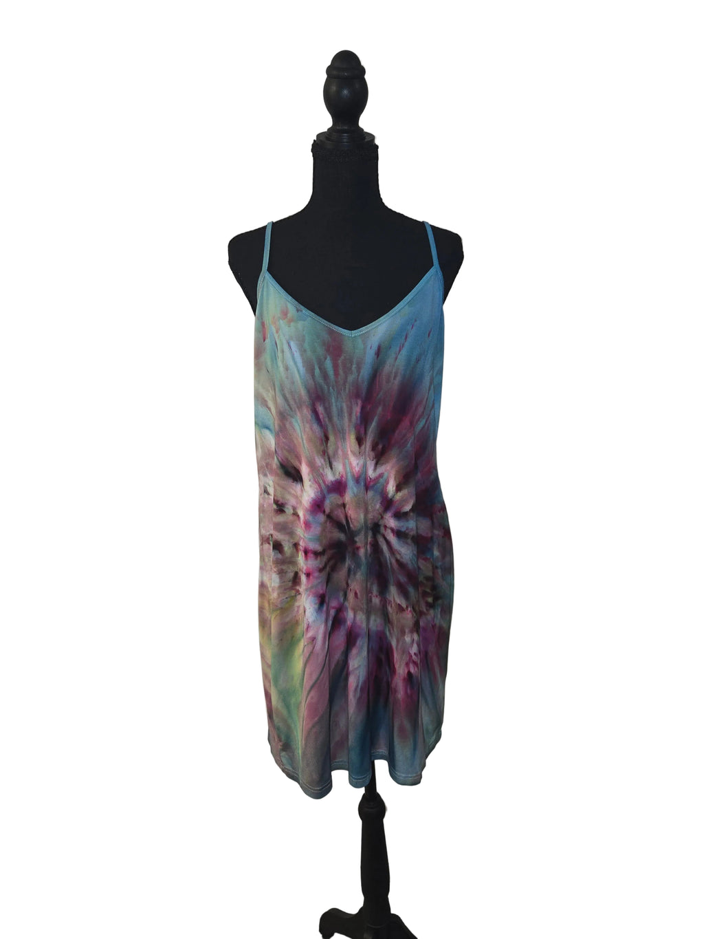 Fall Feathers Spaghetti Strap Dress - 2XL