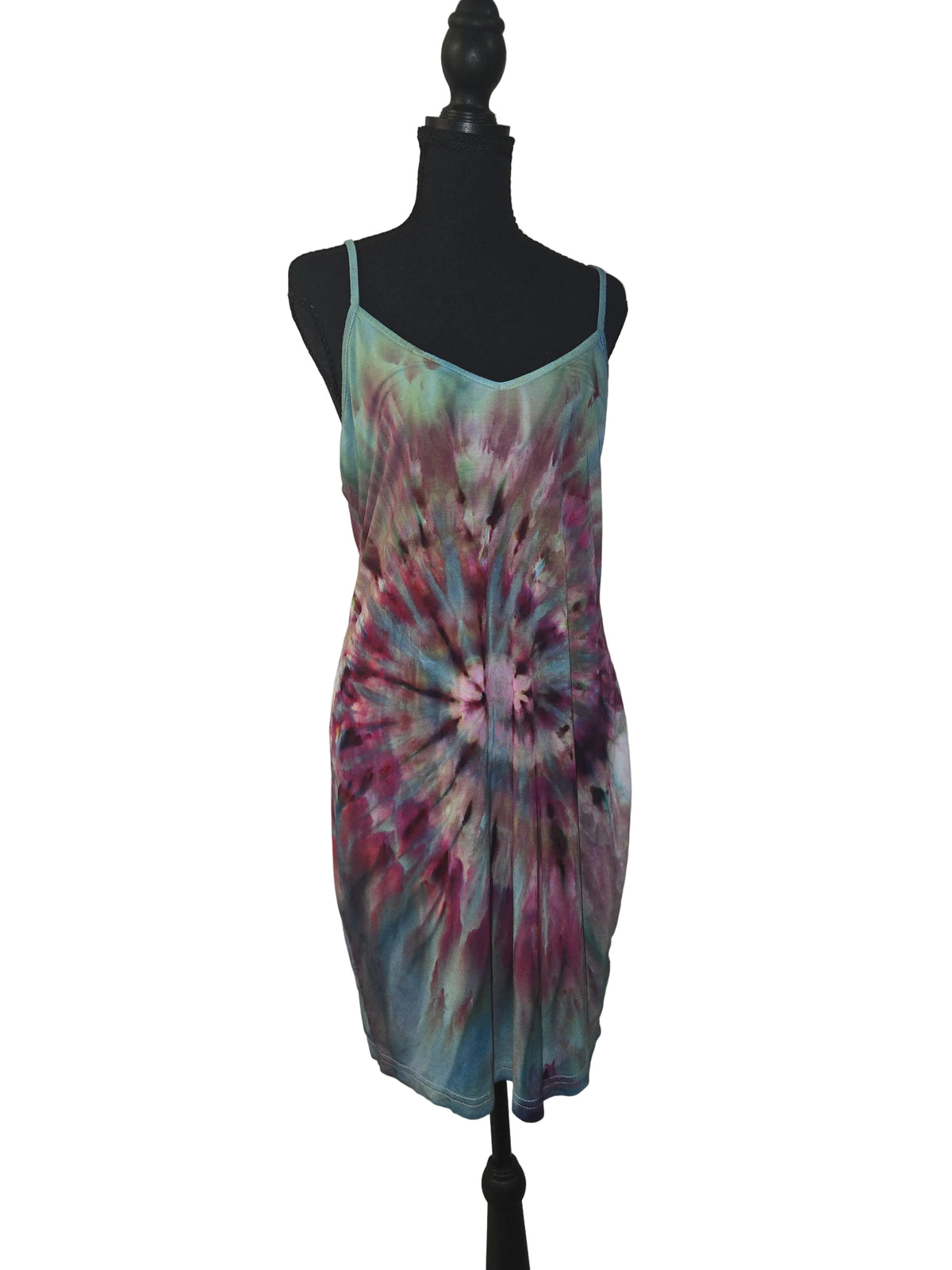 Fall Feathers Spaghetti Strap Dress - Large