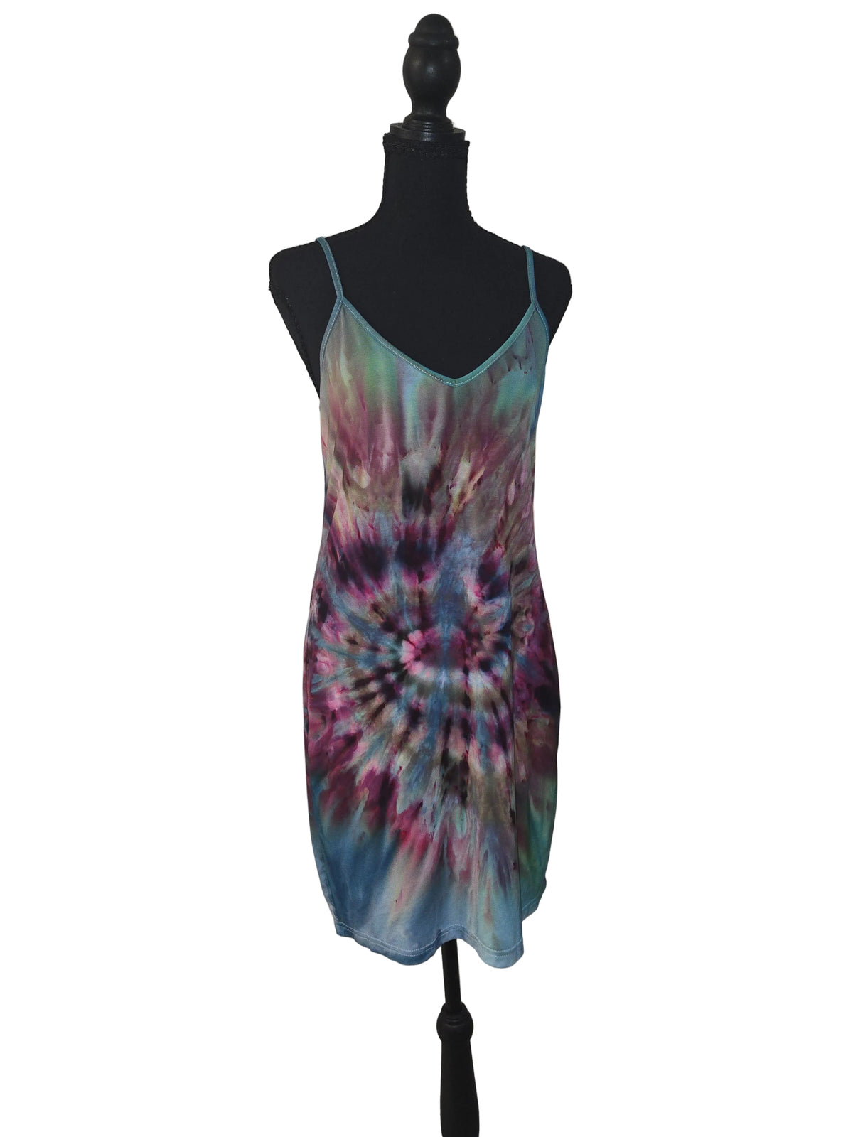 Fall Feather Spaghetti Strap Dress - Medium