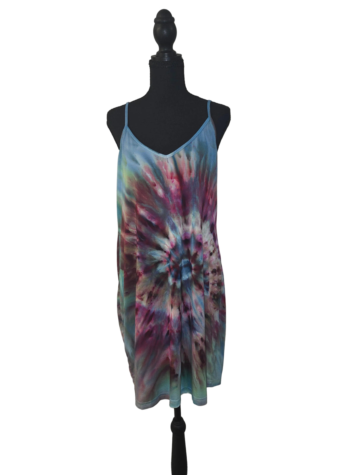 Fall Feathers Spaghetti Strap Dress - X-Large