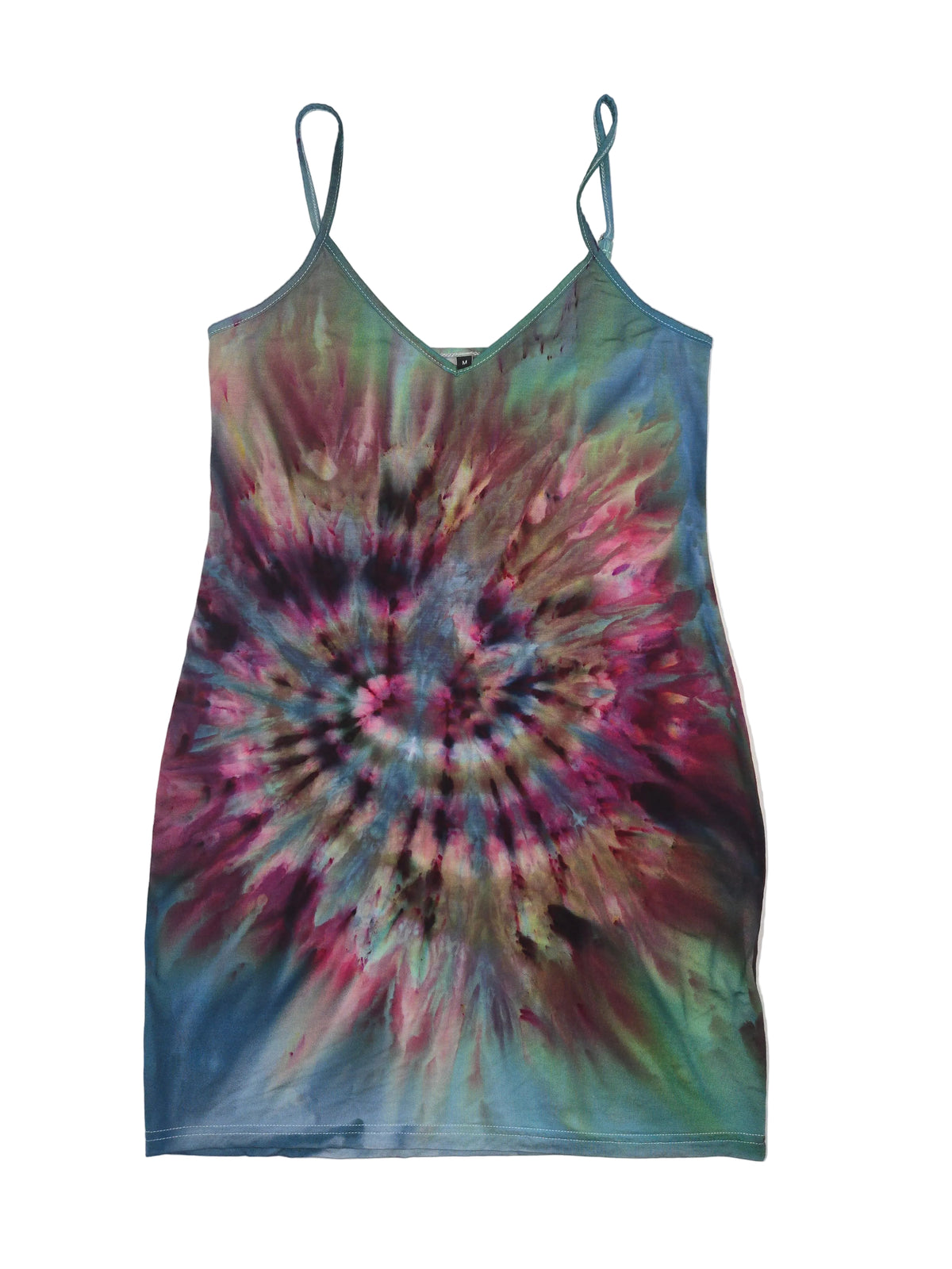 Fall Feather Spaghetti Strap Dress - Medium