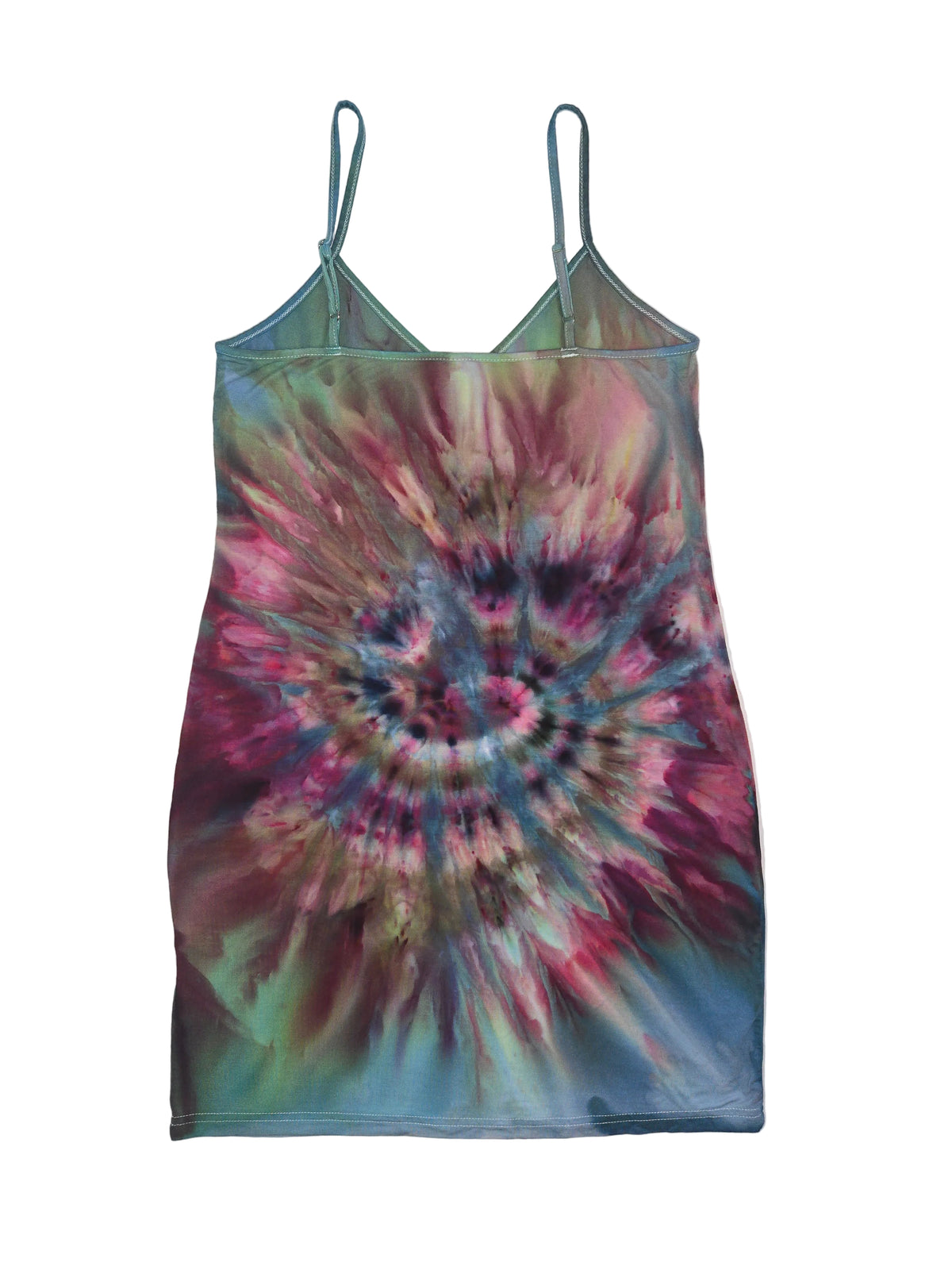 Fall Feather Spaghetti Strap Dress - Medium