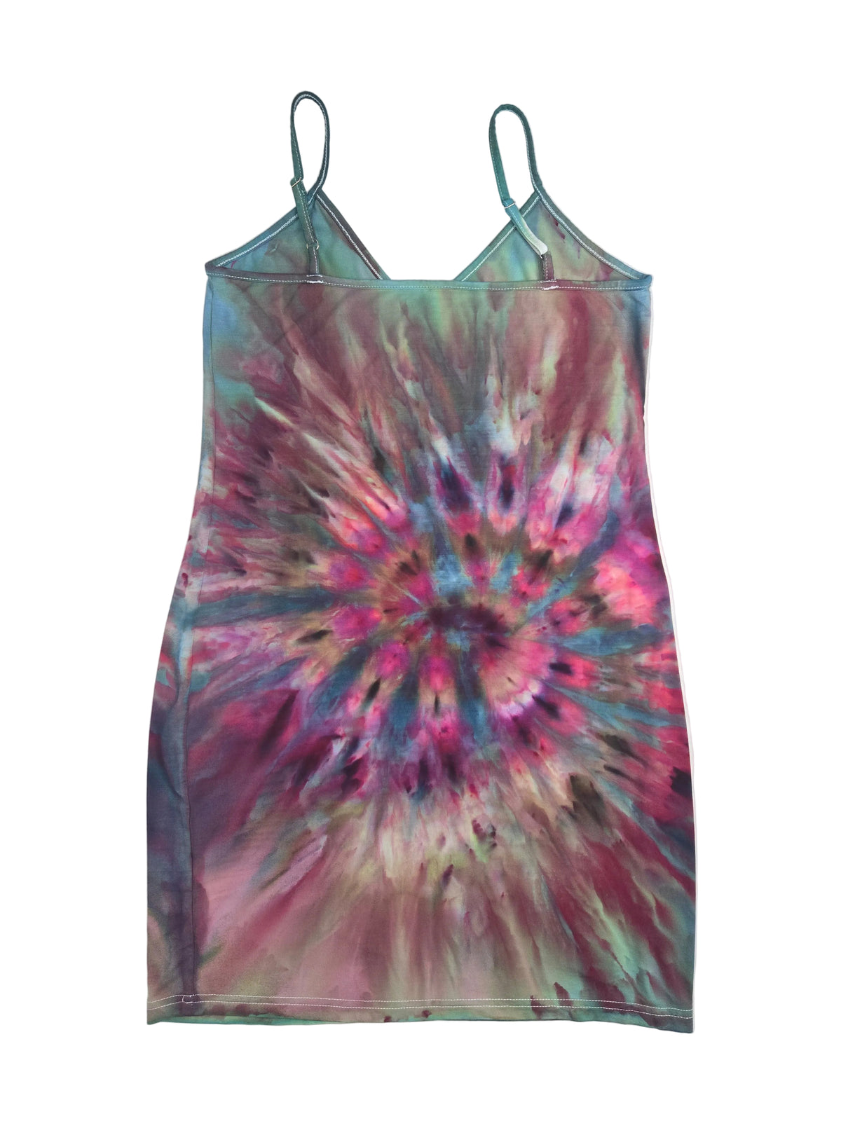 Fall Feathers Spaghetti Strap Dress - Small