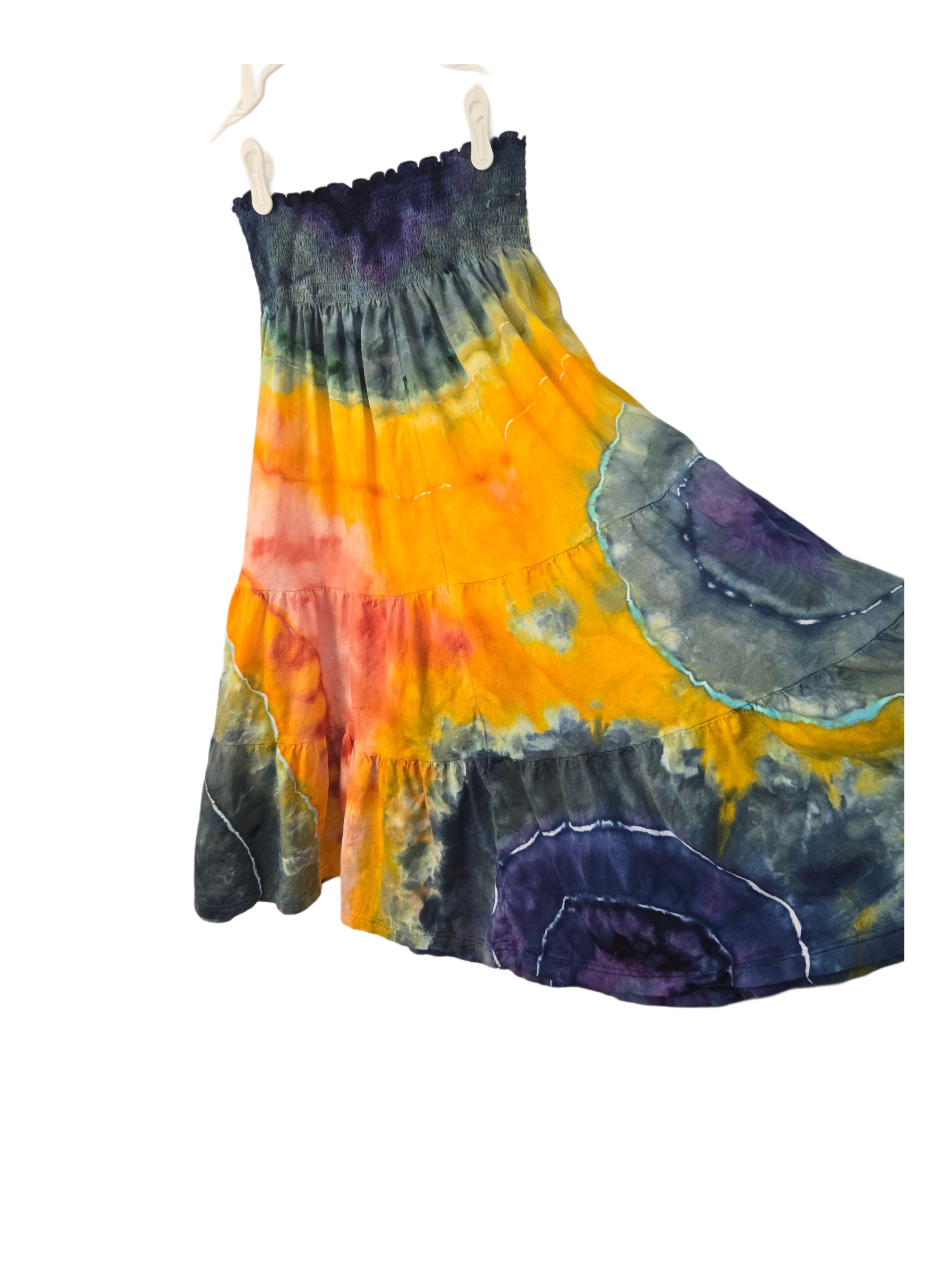 Shoreline Sunset - Tiered Skirt - Medium